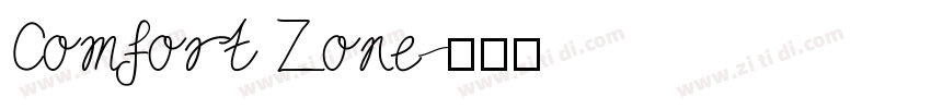 Comfort Zone字体转换